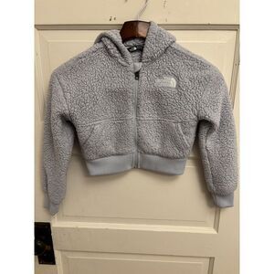 THE NORTH FACE Girls' Oso Fleece Full-Zip Hooded Jacket, Dusty Periwinkle XS/6‎